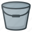bucket, pail, pot, water 