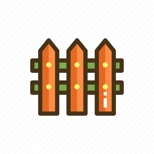 Fence, picket, picket fence, wooden icon - Download on Iconfinder