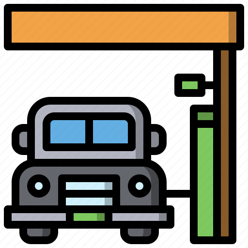 Automobile, car, gas, station, transport, transportation, vehicle icon - Download on Iconfinder