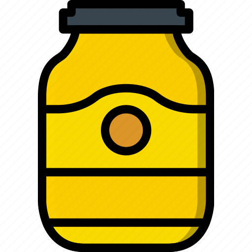 Cooking, food, gastronomy, jar, moustard icon - Download on Iconfinder