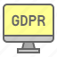 display, gdpr, monitor, protection, regulation, screen 