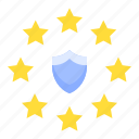 gdpr, law, protection, regulation, shield, star