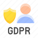 gdpr, profile, protection, regulation, shield, user