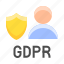 gdpr, profile, protection, regulation, shield, user 
