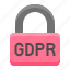 gdpr, lock, protection, regulation, safe 
