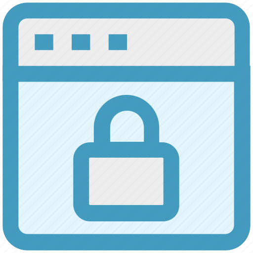 Browser, gdpr, internet, lock, security, webpage, website icon - Download on Iconfinder