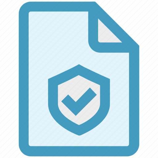 Accept, document, page, protection, security, sheet, shield icon - Download on Iconfinder