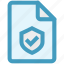 accept, document, page, protection, security, sheet, shield 