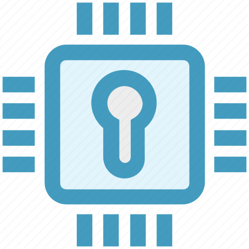 Cpu, hardware, lock, microchip, processor, safe, security icon - Download on Iconfinder