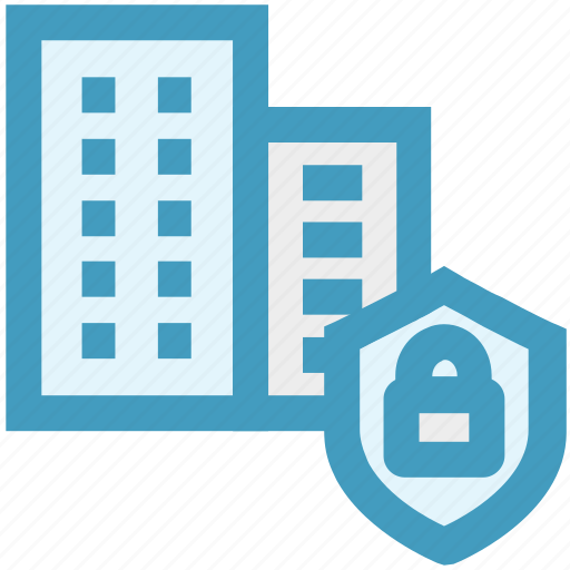Building, insurance, lock, protection, safe building, security, shield icon - Download on Iconfinder