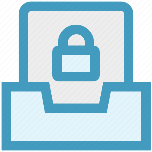 Files, folder, gdpr, lock, privacy, security icon - Download on Iconfinder