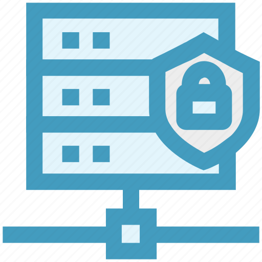 Connection, database, gdpr, hosting, lock, shield icon - Download on Iconfinder