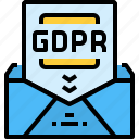 announcement, compliance, gdpr, mail, message, protection