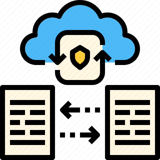 Cloud, computing, data, file, network, online, protection icon - Download on Iconfinder