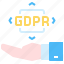 compliance, gdpr, hand, protection 