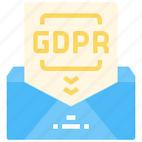 announcement, compliance, gdpr, mail, message, protection