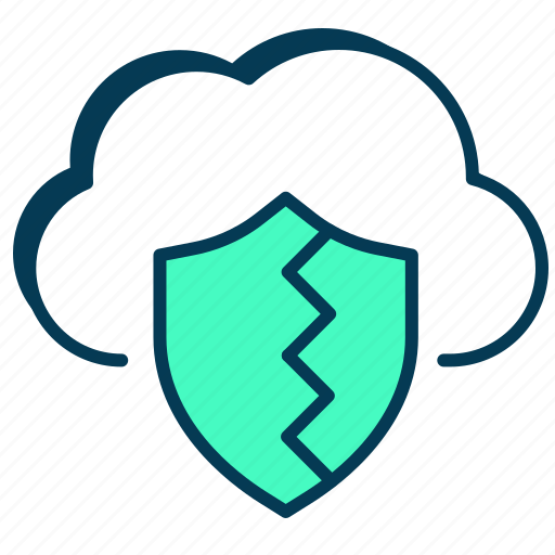 Cloud data, data breach, data protection, data security, data theft, firewall, security icon - Download on Iconfinder