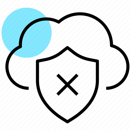 Cloud data, data breach, data protection, data security, data theft, firewall, security icon - Download on Iconfinder