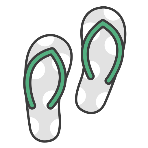 Flats, flip flops, journey, sandals, summer, travel, vacation icon - Free download