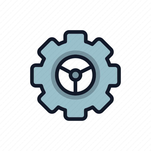 Factory, gear, general, machinery, mechanism, setting, work icon - Download on Iconfinder