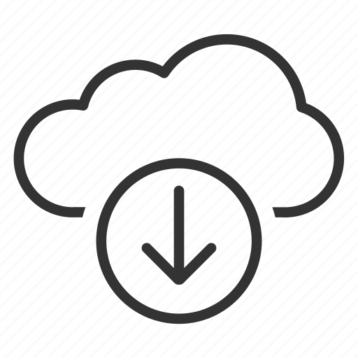 Cloud, download, data, forecast, server, storage icon - Download on Iconfinder