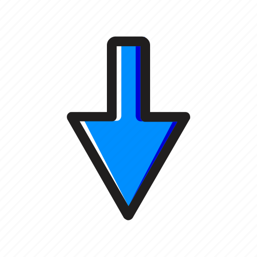 Arrow, direction, down, download, move icon - Download on Iconfinder