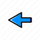 arrow, direction, left, location, navigation