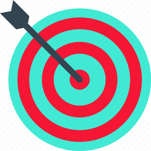 Aim, arrow, target, goal, vision icon - Download on Iconfinder