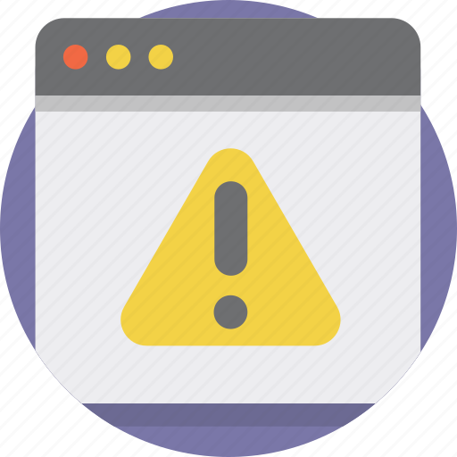 Web, page, website, warning, alert, offline, danger icon - Download on Iconfinder