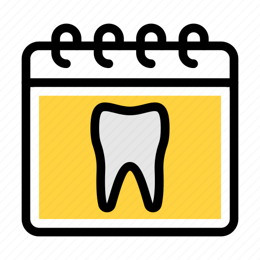 Calendar, teeth, appointment, oral, dental icon - Download on Iconfinder