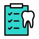 dentist, clipboard, medical, checklist, dental