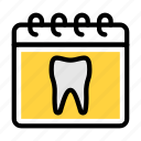 calendar, teeth, appointment, oral, dental 