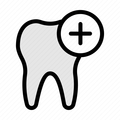 Teeth, oral, dental, plus, medical icon - Download on Iconfinder