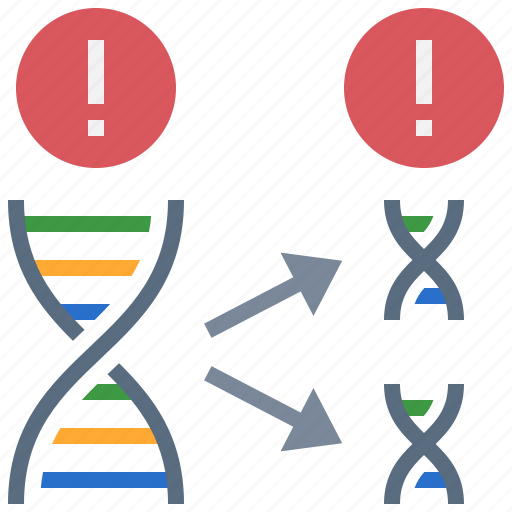 Heredity, genetic, disorders, abnormal, dna, division, mutation icon - Download on Iconfinder