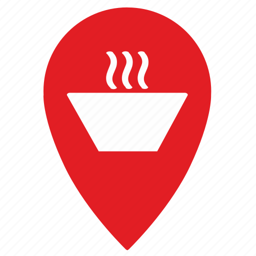 Food, geo, hot, location, place, pointer, restoran icon - Download on Iconfinder