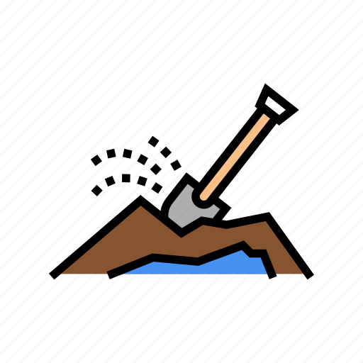 Shovel, dig, hole, researching, gyro, theodolite icon - Download on Iconfinder