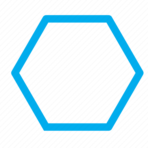 Shape, hexagon, six sides icon - Download on Iconfinder