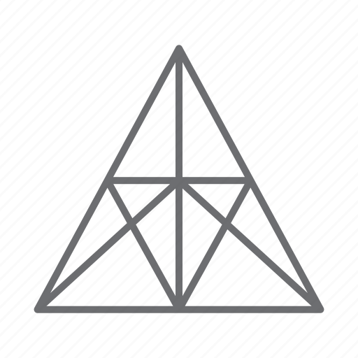 Geometric, triangle, abstract, shape, geometry, grid icon - Download on Iconfinder