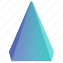 pentagon pyramid, abstract shape, abstract, object, element, layout, pattern