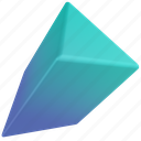 triangular prism, abstract shape, abstract, object, element, layout, pattern
