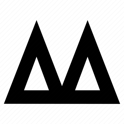 Alpine, geometric, minimalist, move forward, peaks, summit, triangle icon - Download on Iconfinder