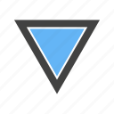 edges, inverted, three, triangle, with