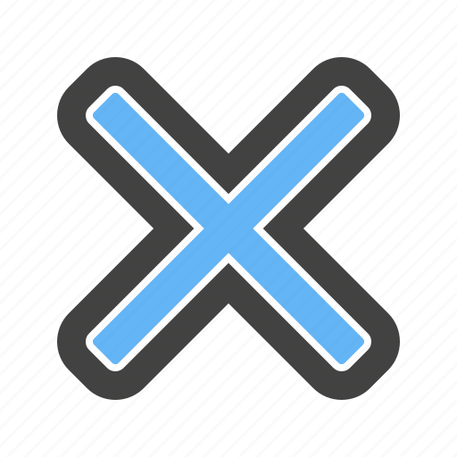 Cross, delete, remove, shape icon - Download on Iconfinder