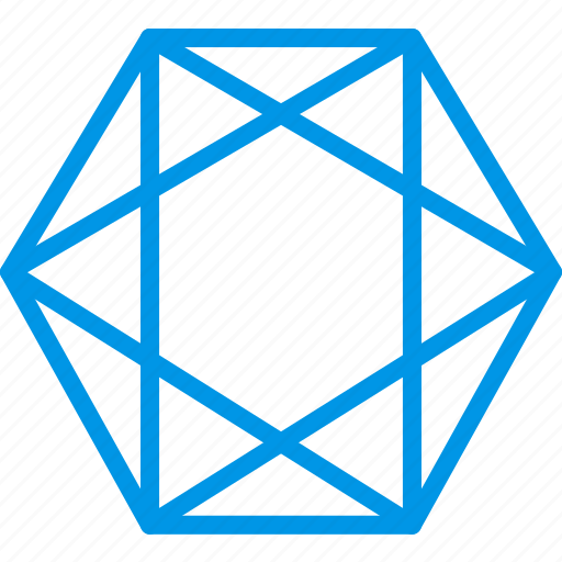 Drawing, form, geometry, hexagone, shape icon - Download on Iconfinder