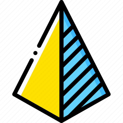Drawing, form, geometry, pyramid, shape, side icon - Download on Iconfinder