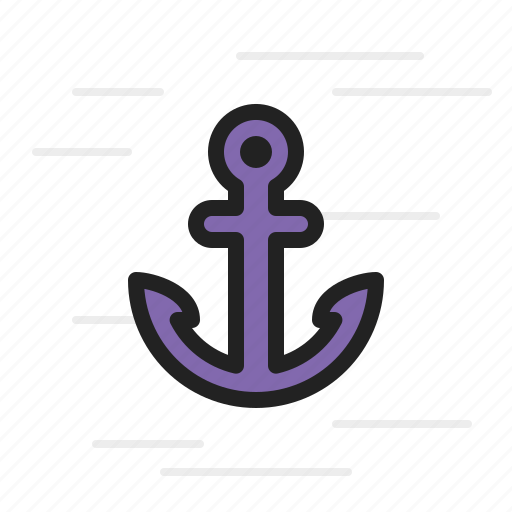 Anchor, boat, cruise, drop, sail, ship, water icon - Download on Iconfinder