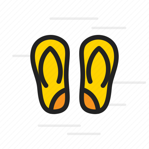 Flip, flops, sandals, summer, vacation icon - Download on Iconfinder