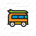 bus, van, delivery, school, student, transportation