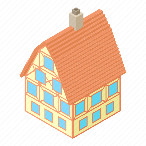 Big, cartoon, construction, estate, home, house, residential icon - Download on Iconfinder