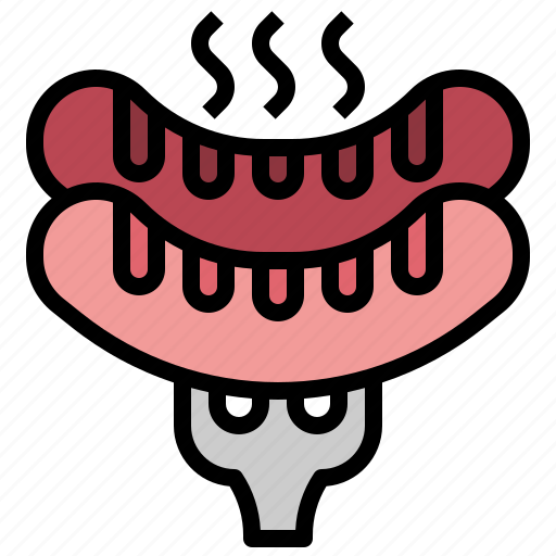 Restaurant, grill, sausage, junk, bbq, barbeque, food icon - Download on Iconfinder